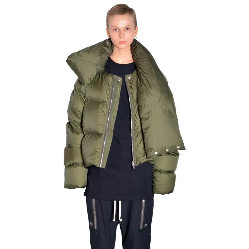 Winter Clothes Women's Fashion Scarf Collar Jacket - Image 30