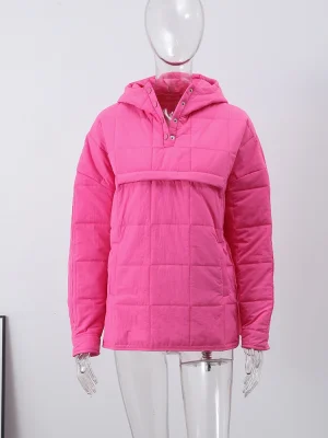 Cotton Coat with Hood and Pockets