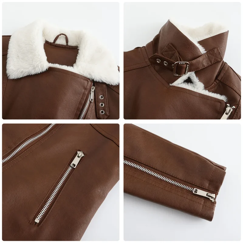 Warm Zipper Coats Black Parkas Female Casual Streetwear Clothes - Image 15