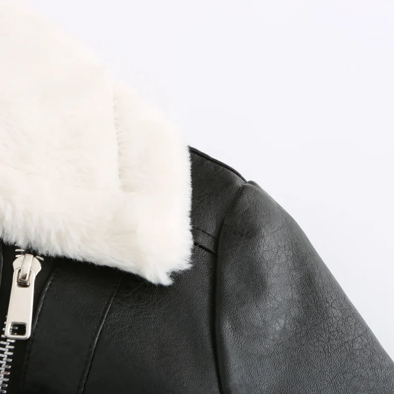 Fashion Slim Zipper Leather Jacket For Women 2024 - Image 19