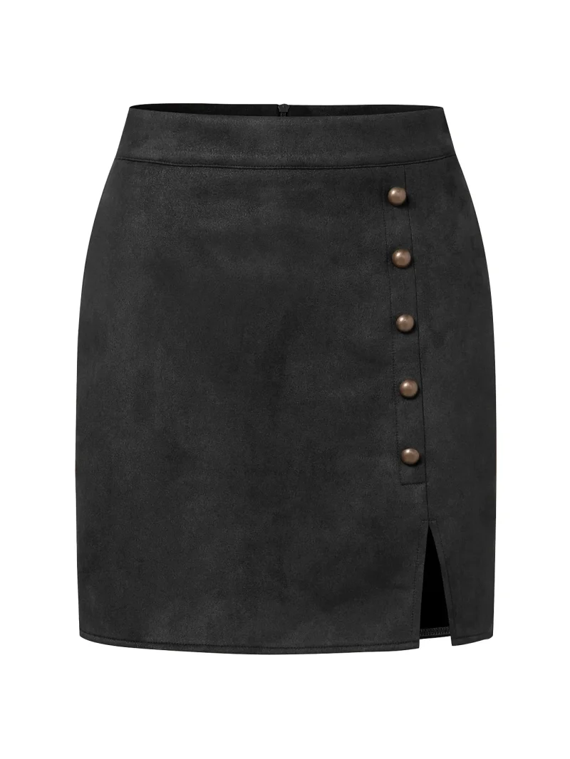Professional Lady Skirt Metal Buckle Bodycon Sexy Short Skirts - Image 10