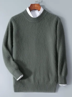 Round Neck Pullovers Knit Sweater Autumn