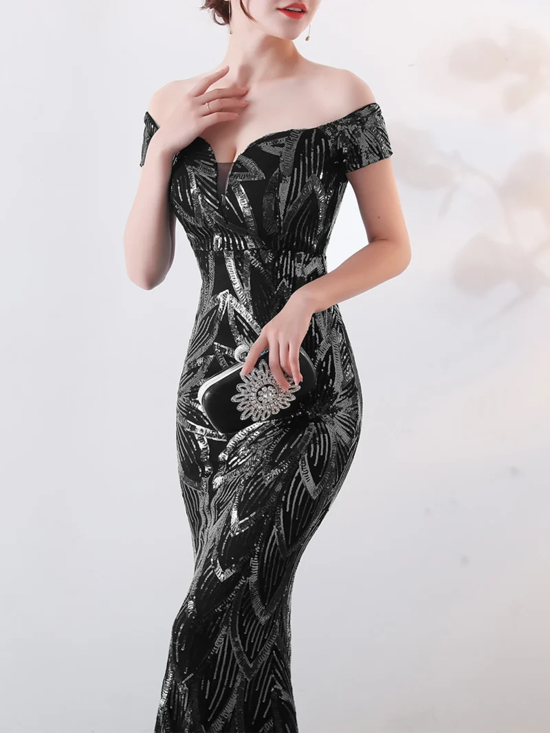 Sexy backless maxi sequin summer dress women - Image 10