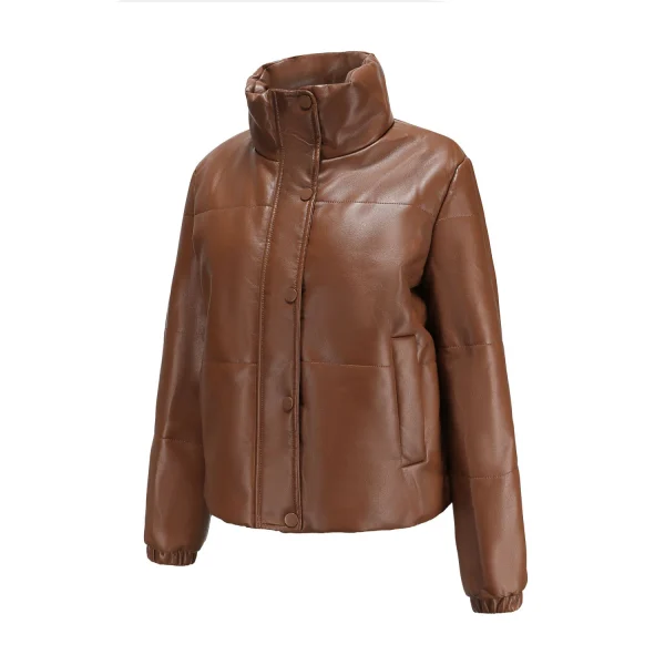 Winter Short Leather Jacket Women 2024 Fashion - Image 14