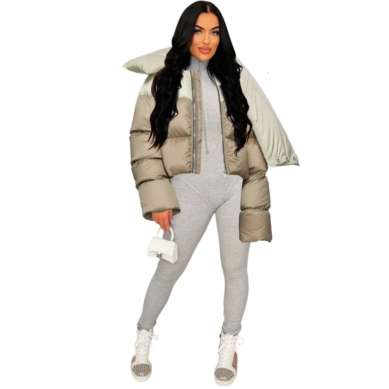 Winter Clothes Women's Fashion Scarf Collar Jacket - Image 24