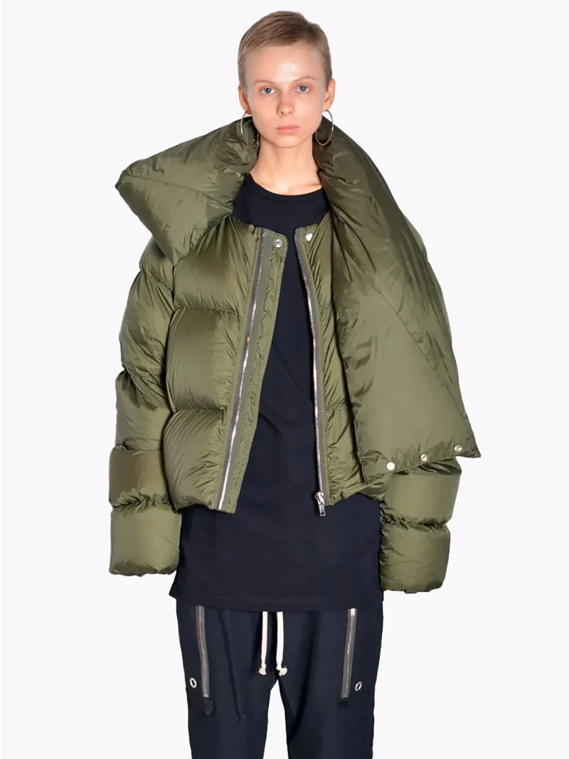 Winter Clothes Women's Fashion Scarf Collar Jacket - Image 22