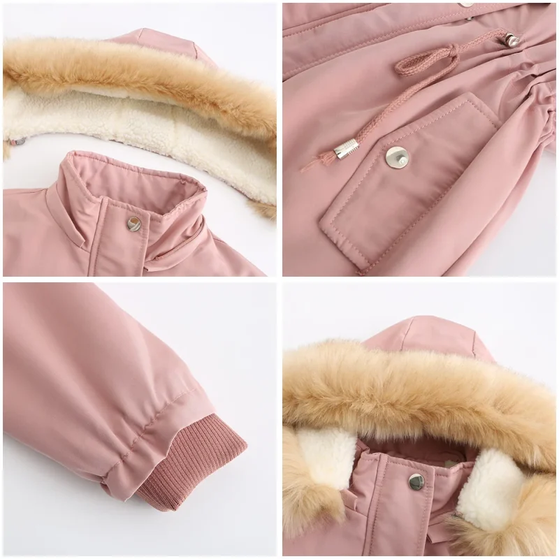 Female Coat Winter Thick Super Warm Berber Fleece Lining Hooded Jacket - Image 11
