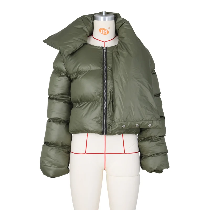Winter Clothes Women's Fashion Scarf Collar Jacket - Image 15
