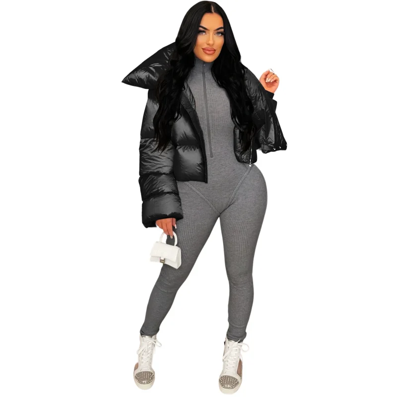 Winter Clothes Women's Fashion Scarf Collar Jacket - Image 25