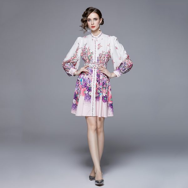 Women’s Long Sleeve A-Line Shirt Dress - Spring & Fall Essential - Image 3