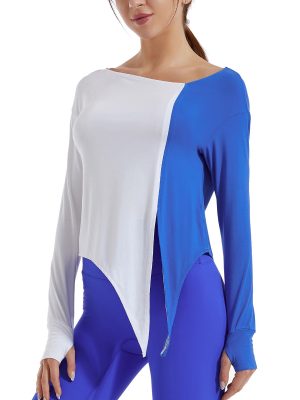 Women’s Loose Long Sleeve T-Shirt – Yoga & Fitness Training Top