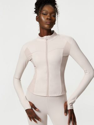 Nude Feel Zipper Jacket – Women’s Autumn Winter Yoga Top