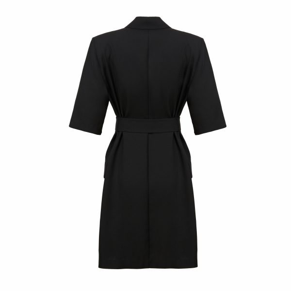 Mid-Length Office Suit Dress for Women - Waist Controlled Design - Image 10