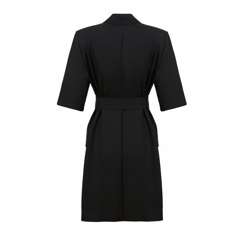 Mid-Length Office Suit Dress for Women - Waist Controlled Design - Image 10