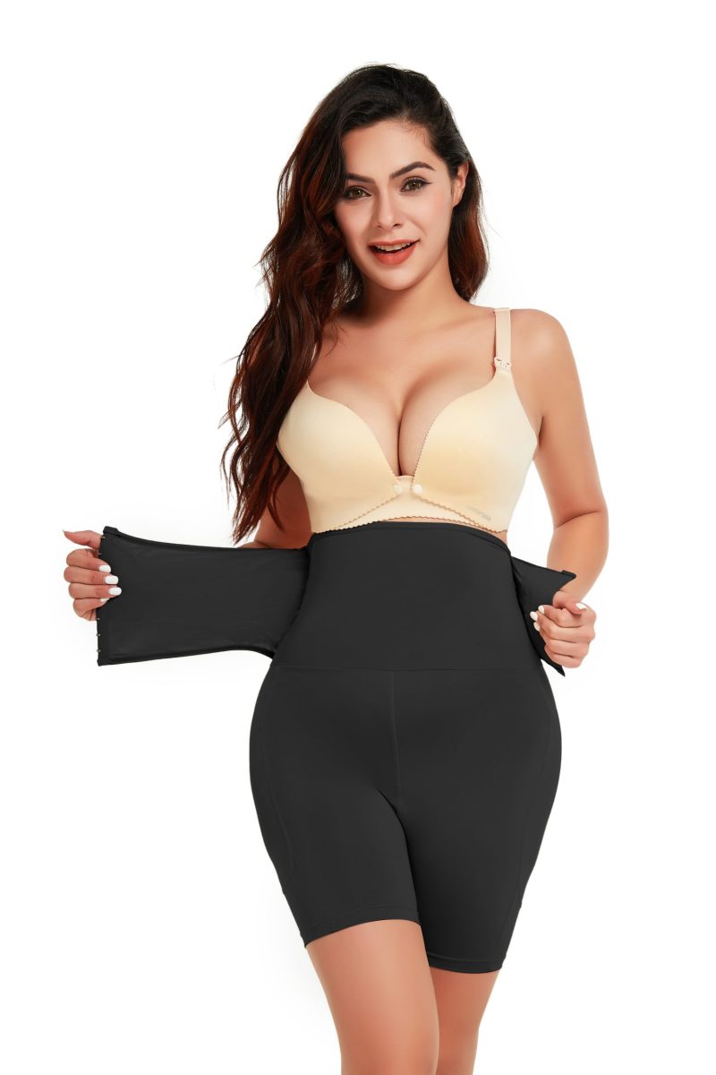 Three-Breasted Adjustable High Waist Slimming Pants - Image 2
