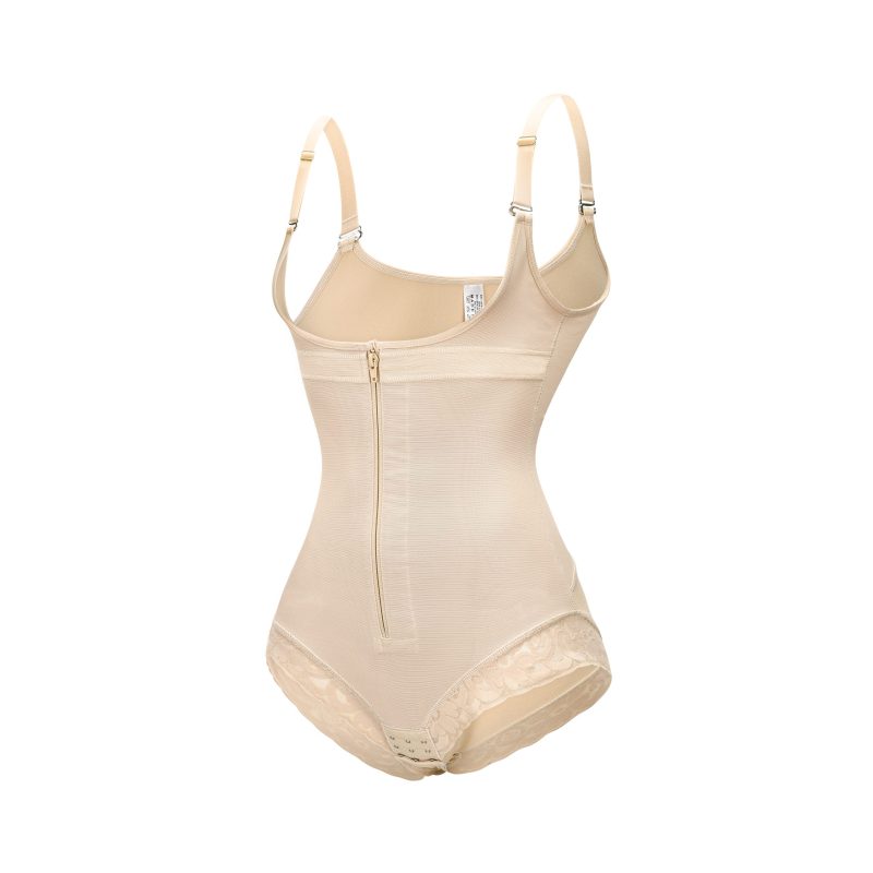 Corset Belly-Contracting Jumpsuit - Breasted Zipper Mesh Slimming Bodysuit - Image 2