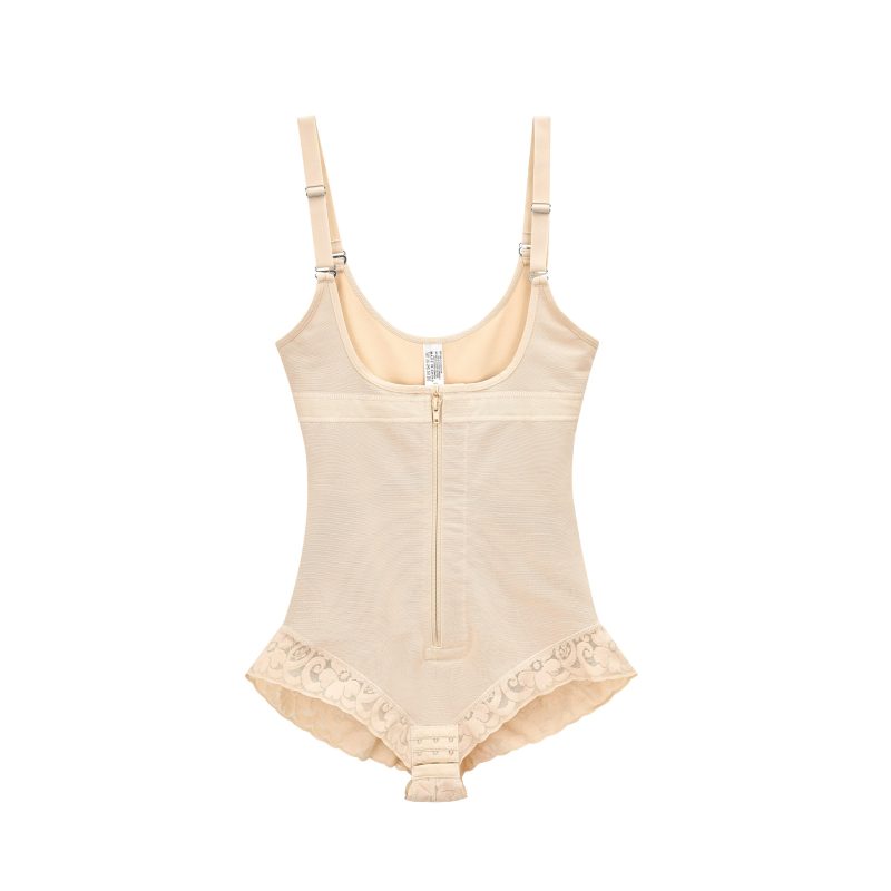 Corset Belly-Contracting Jumpsuit - Breasted Zipper Mesh Slimming Bodysuit - Image 3