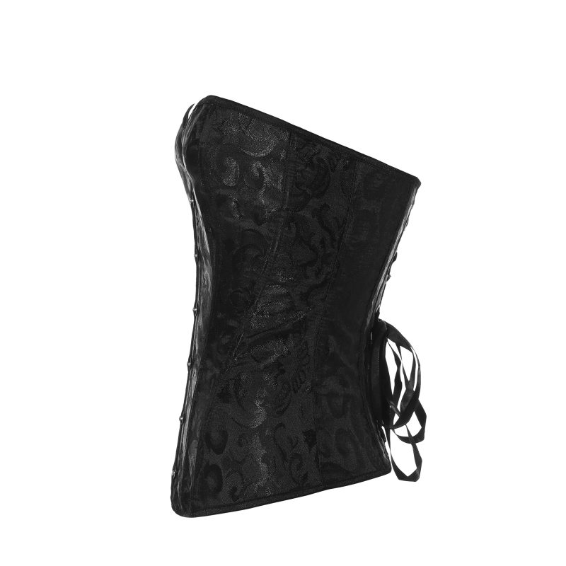 Gothic Vintage Jacquard Corset Top: Waist Cinching Body Shaper - Image 5