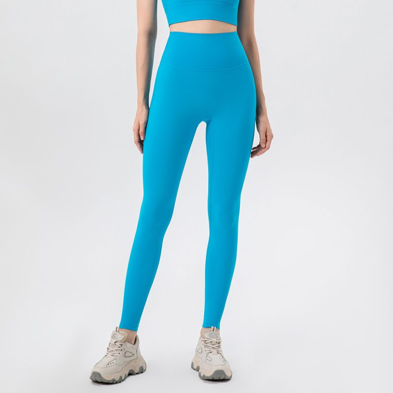 High-Waist Antibacterial Yoga Pants: Hip Lift & Nude Feel Fit