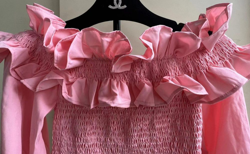 Women’s Spring Slim Solid Off Shoulder Top - Image 5