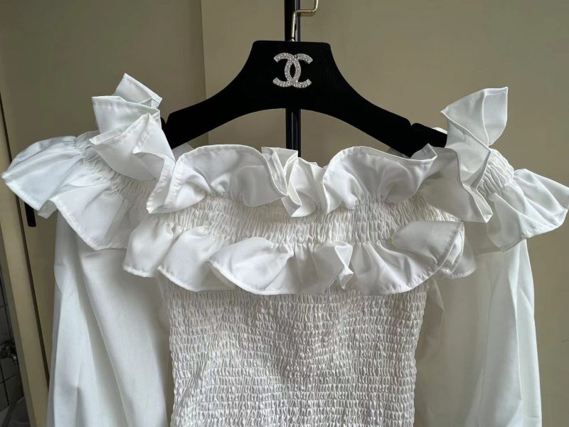 Women’s Spring Slim Solid Off Shoulder Top - Image 8
