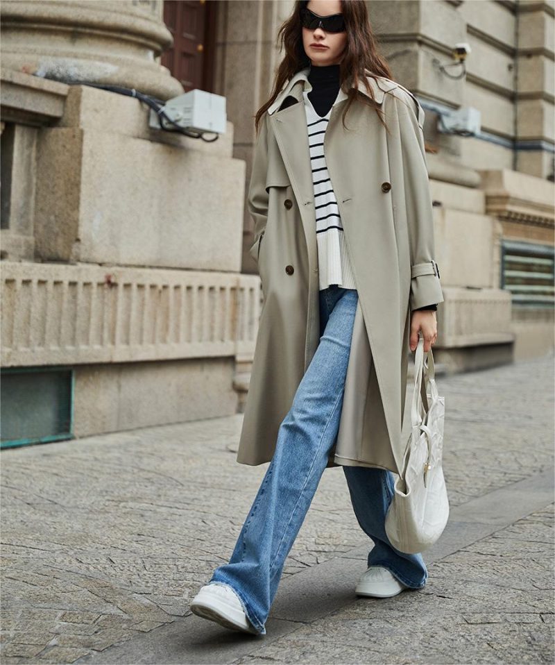 Women's Classic Non-Iron Anti-Wrinkle British Trench Coat - Image 3