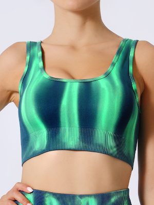 Gradient Aurora Yoga Bra