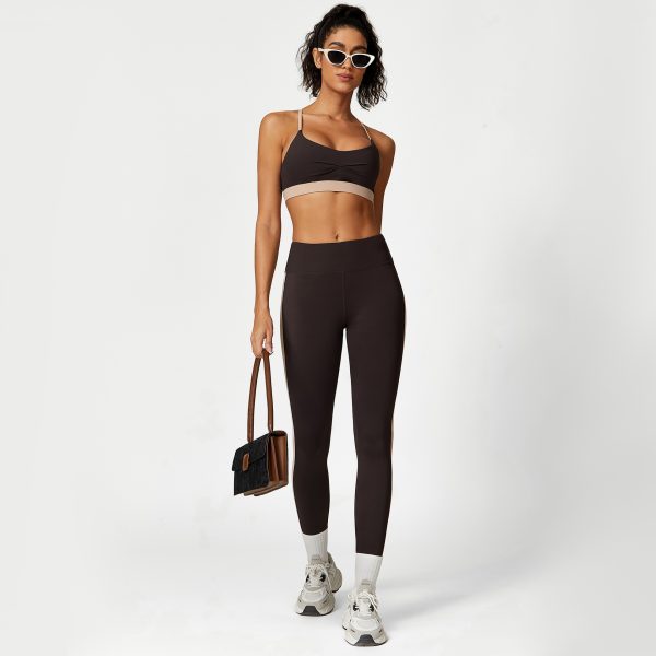 High Waist Hip Lift Fitness Pants & Sports Bra Yoga Set - Image 3