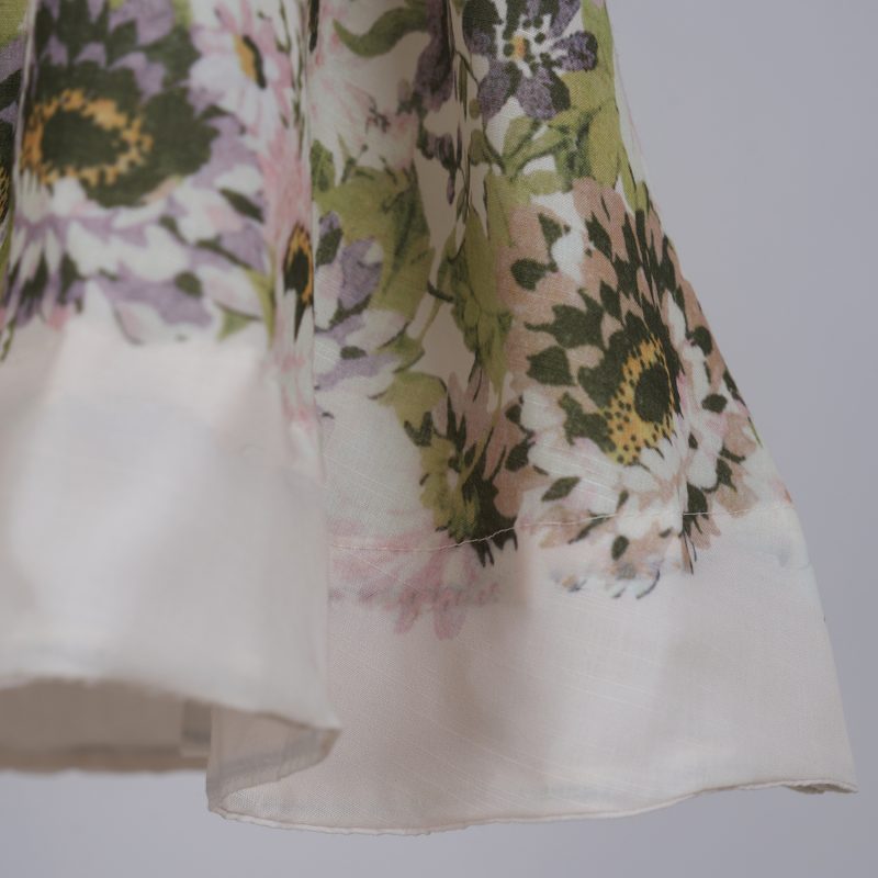 A-Line Printed Button Dress for Women – Long Sleeve Elegant Dress - Image 8