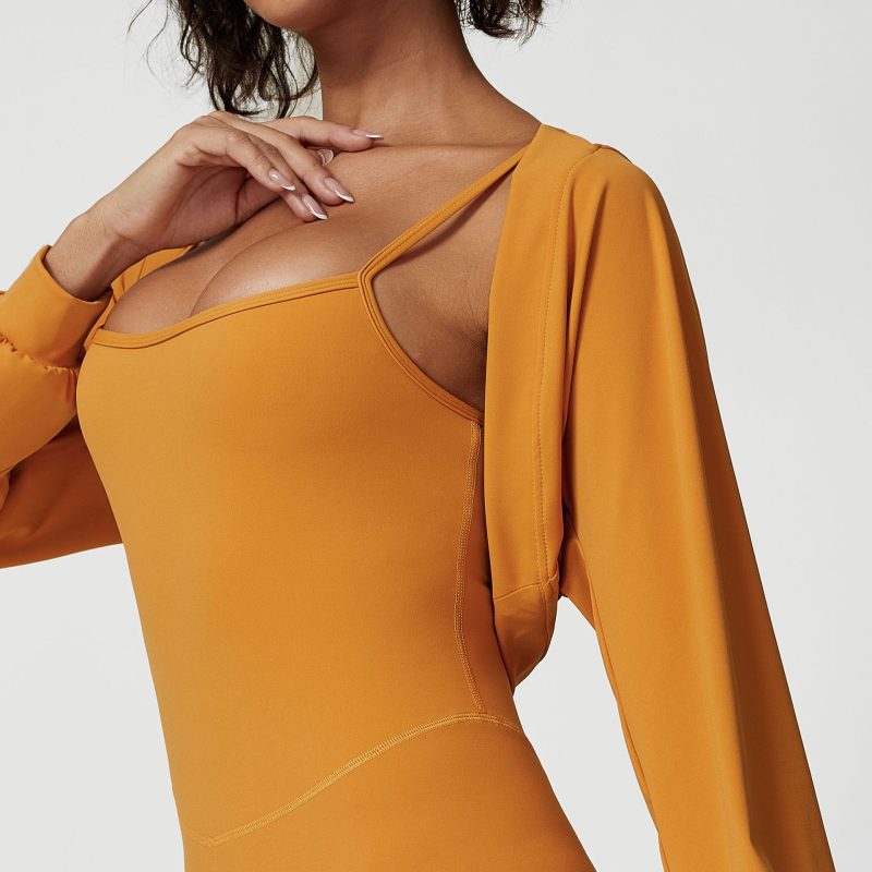French Shawl Yoga Cardigan – Thin Cape with Sun Protection - Image 3