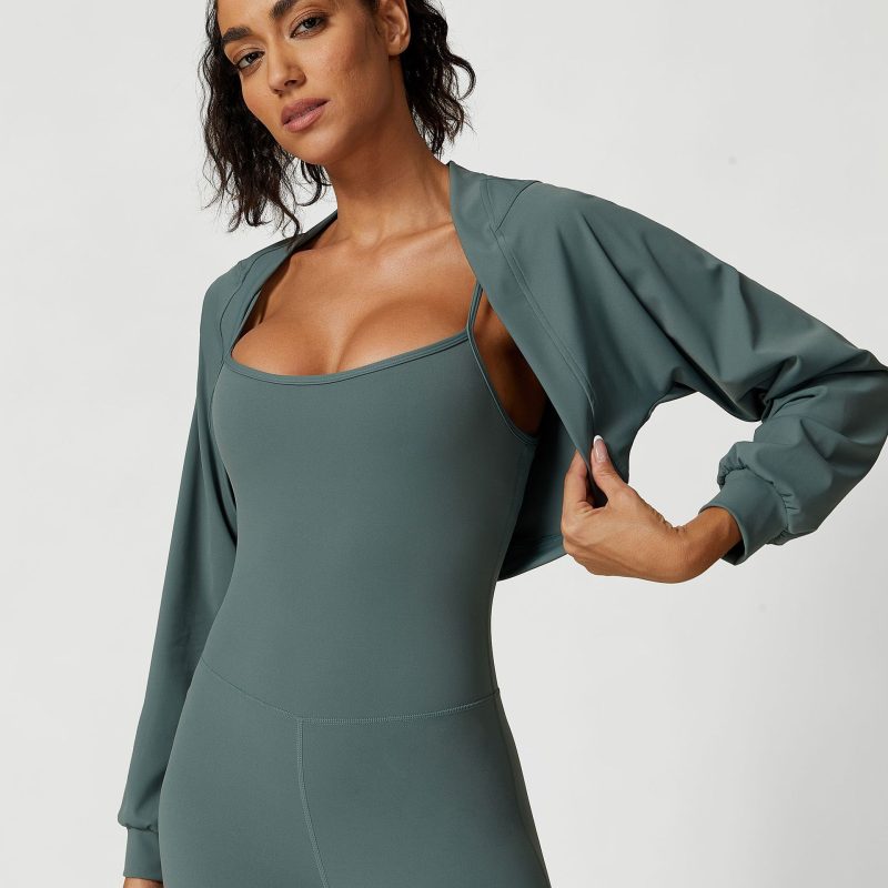 French Shawl Yoga Cardigan – Thin Cape with Sun Protection - Image 4
