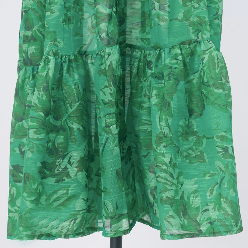 Elegant Summer Printed Strap Waistband Dress for Women - Image 10