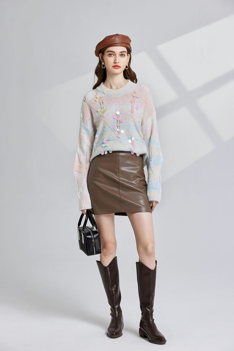 High Grade Slouchy Style Openwork Loose Sweater - Image 2