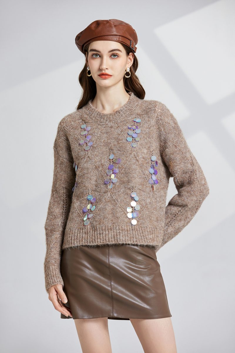 High Grade Slouchy Style Openwork Loose Sweater - Image 6
