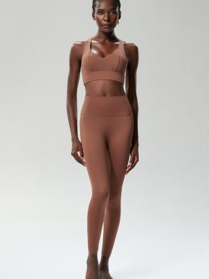 Quick-Dry Nude Feel Lycra Yoga Suit – Women’s Two-Piece Set