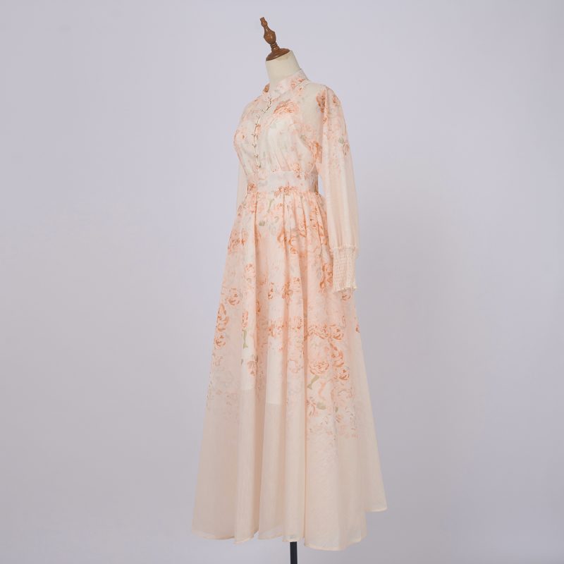 Women’s Spring & Autumn Blouse with High Waist Long Skirt Set - Image 2