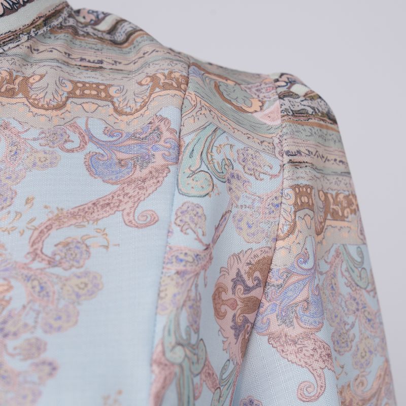 Women’s Spring & Autumn Printed Long Sleeved A-Line Dress - Image 7