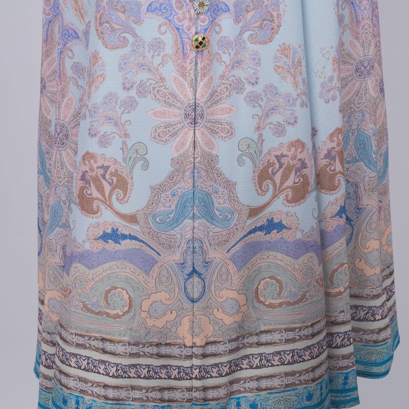 Spring & Autumn Printed Long Sleeve Maxi Dress for Women - Image 5