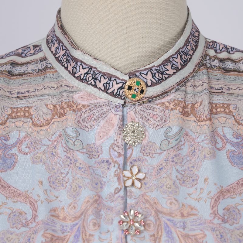 Spring & Autumn Printed Long Sleeve Maxi Dress for Women - Image 6