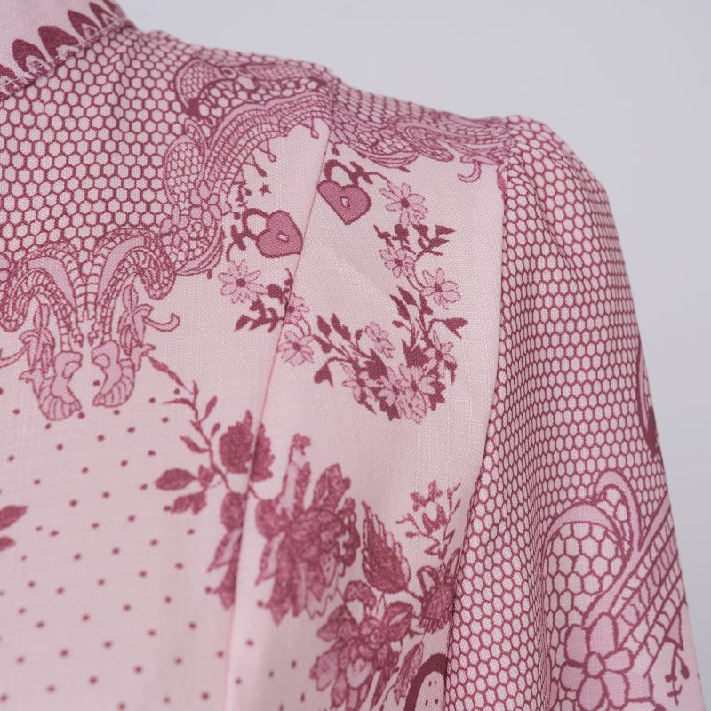 Women’s Spring & Autumn Printed Long Sleeved Single Dress - Image 8