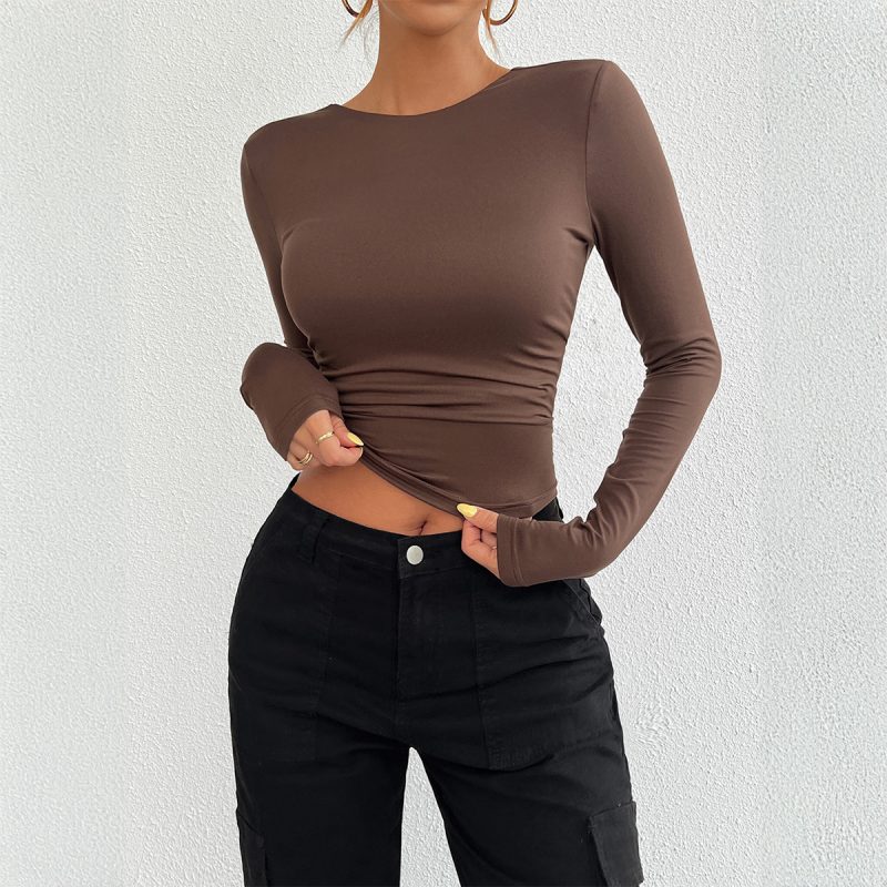 Elegant Slim Knitted Long Sleeve Top for Women – Autumn Winter - Image 2