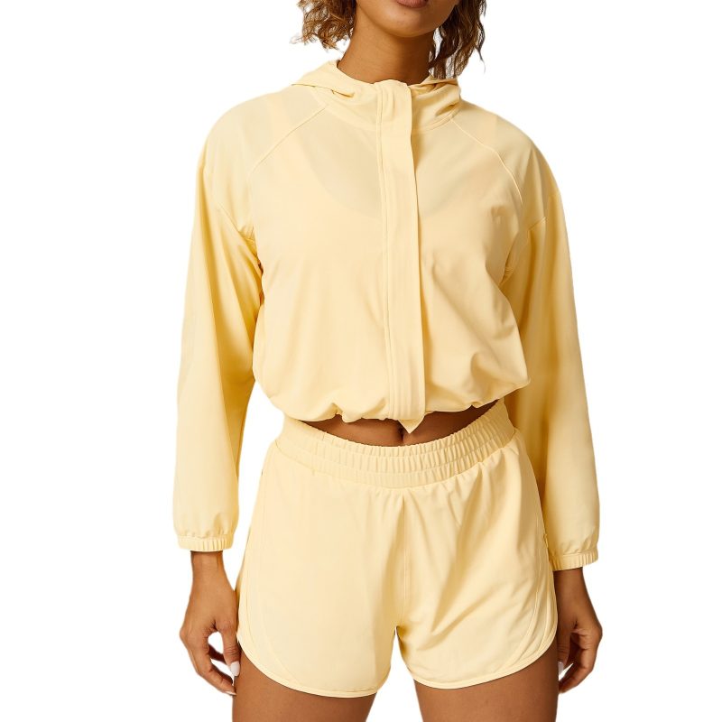 Loose Casual Sports Jacket & Zip-Up Shirt – Two-Piece Set