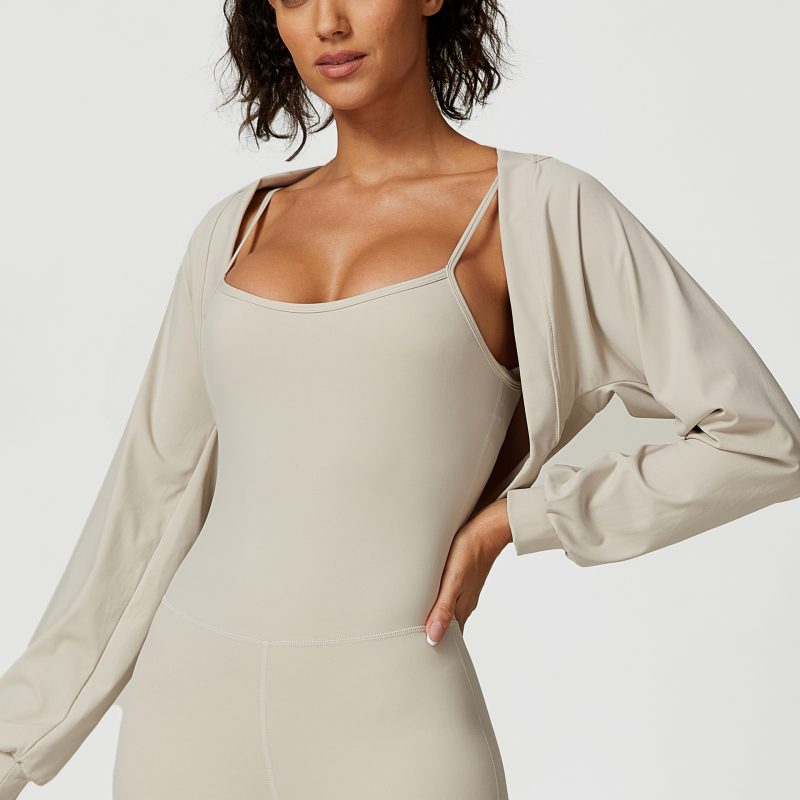 French Shawl Yoga Cardigan – Thin Cape with Sun Protection