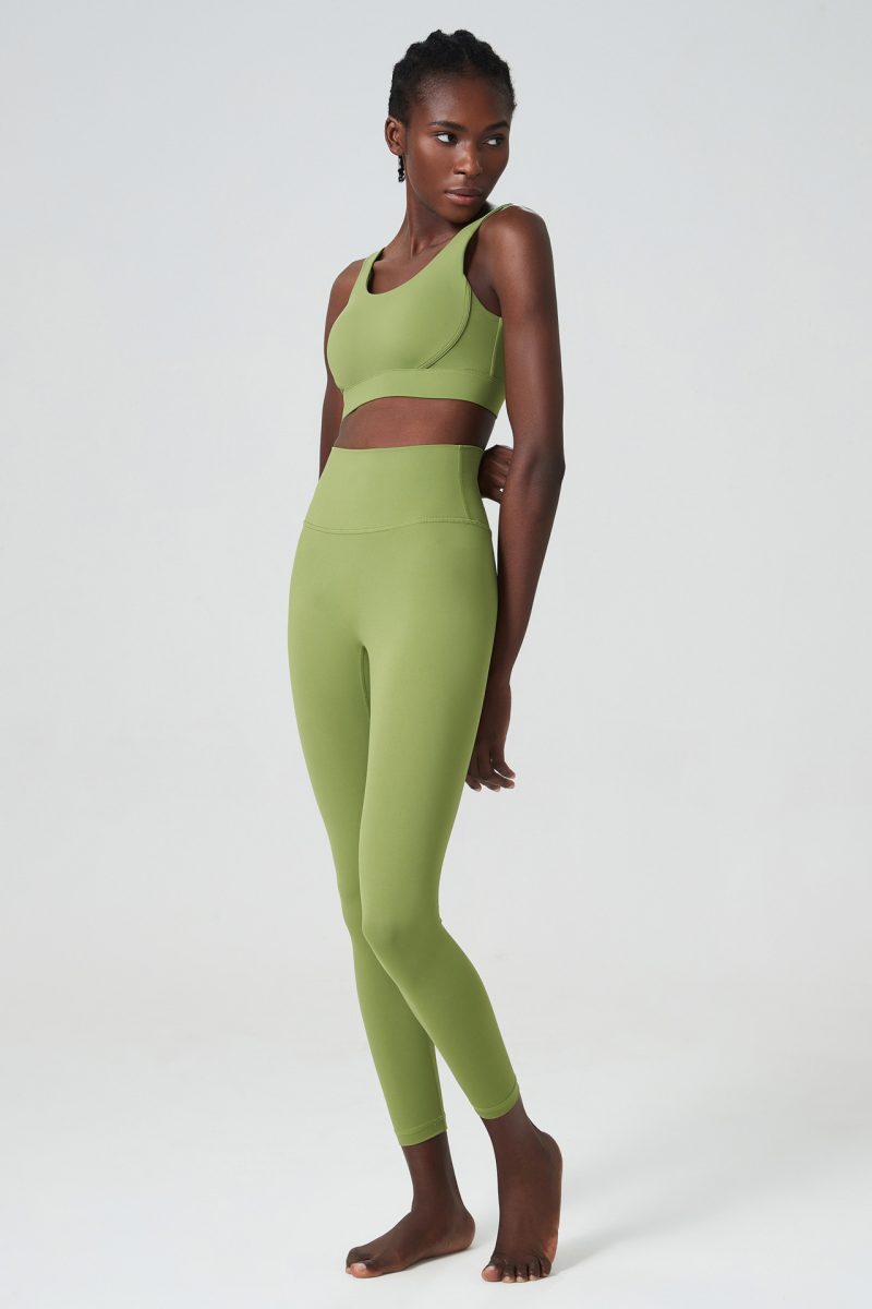 Deep U-Back Pajama Set - Women's Autumn Winter Yoga Clothes - Image 2