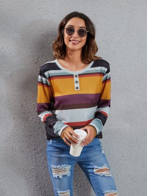 Spring Summer Casual Crew Neck Top