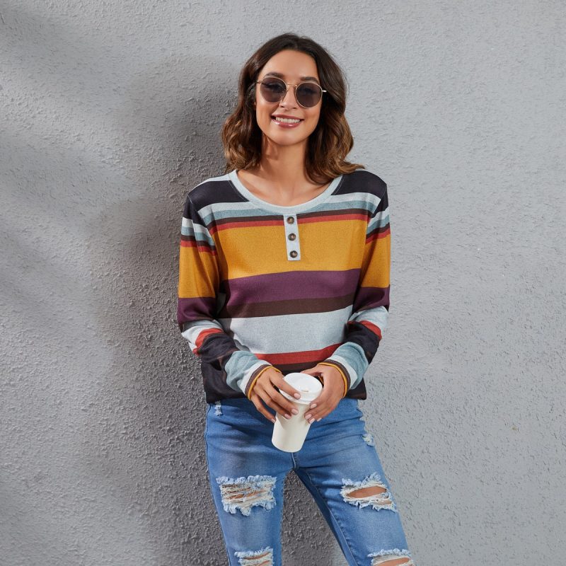 Spring Summer Casual Crew Neck Top