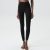 Liquid Glue Wave Seamless Yoga Pants Black