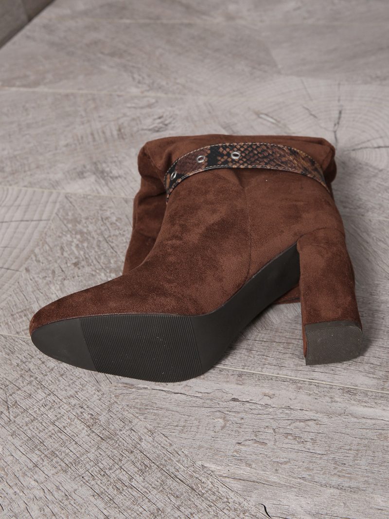 High Heel Slip-On Boots for Women - Autumn Winter - Image 3