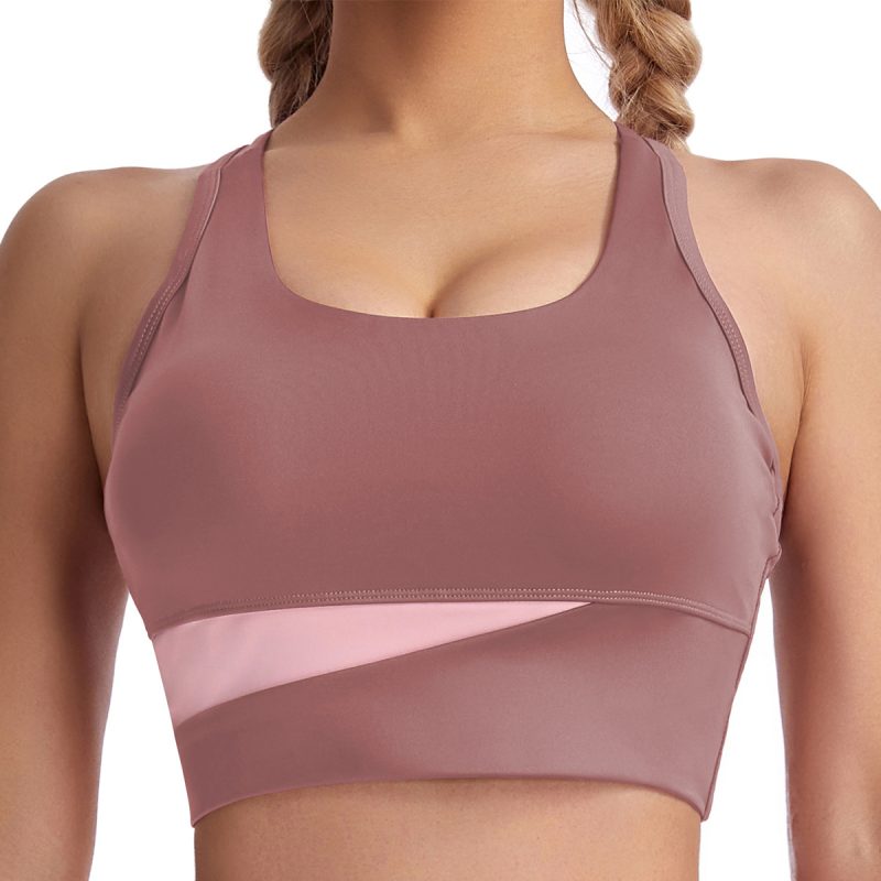Wireless Push-Up Sports Bra - Shockproof Workout & Yoga Top