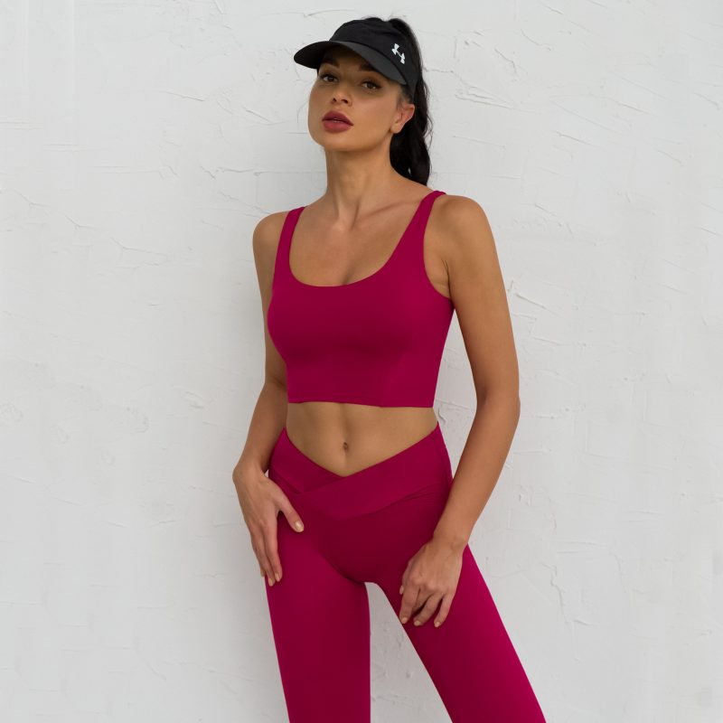 Women’s Backless Yoga Jacket & Shockproof Sports Bra